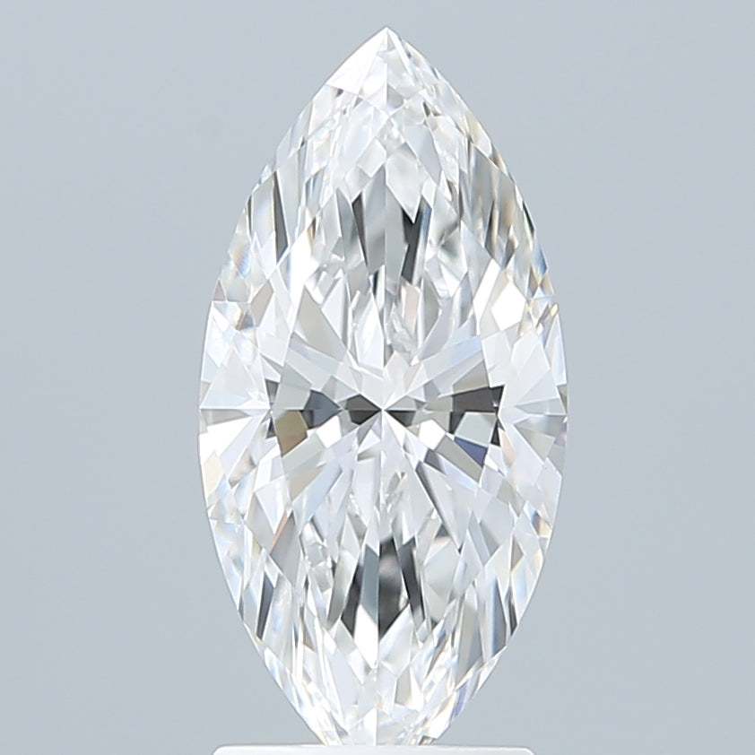 2.22 Carat Marquise Shaped, Ideal Cut, E Color, VVS2 Clarity, IGI Certified Lab Grown Diamond
