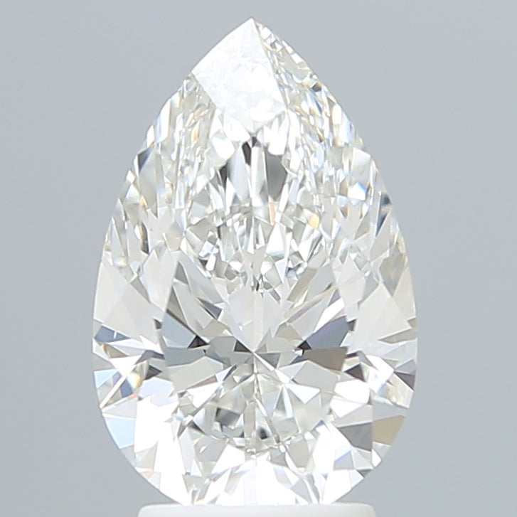 3.20 Carat Pear Shaped, Ideal Cut, F Color, VVS1 Clarity, IGI Certified Lab Grown Diamond