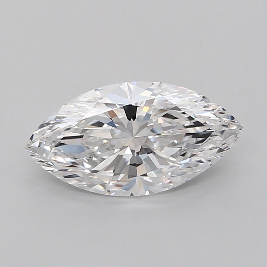 2.02 Carat Marquise Shaped, Ideal Cut, D Color, VVS2 Clarity, IGI Certified Lab Grown Diamond