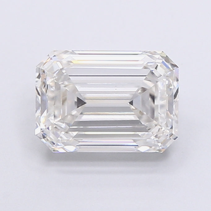 1.87 Carat Emerald Shaped, Very Good Cut, F Color, VS1 Clarity, IGI Certified Lab Grown Diamond