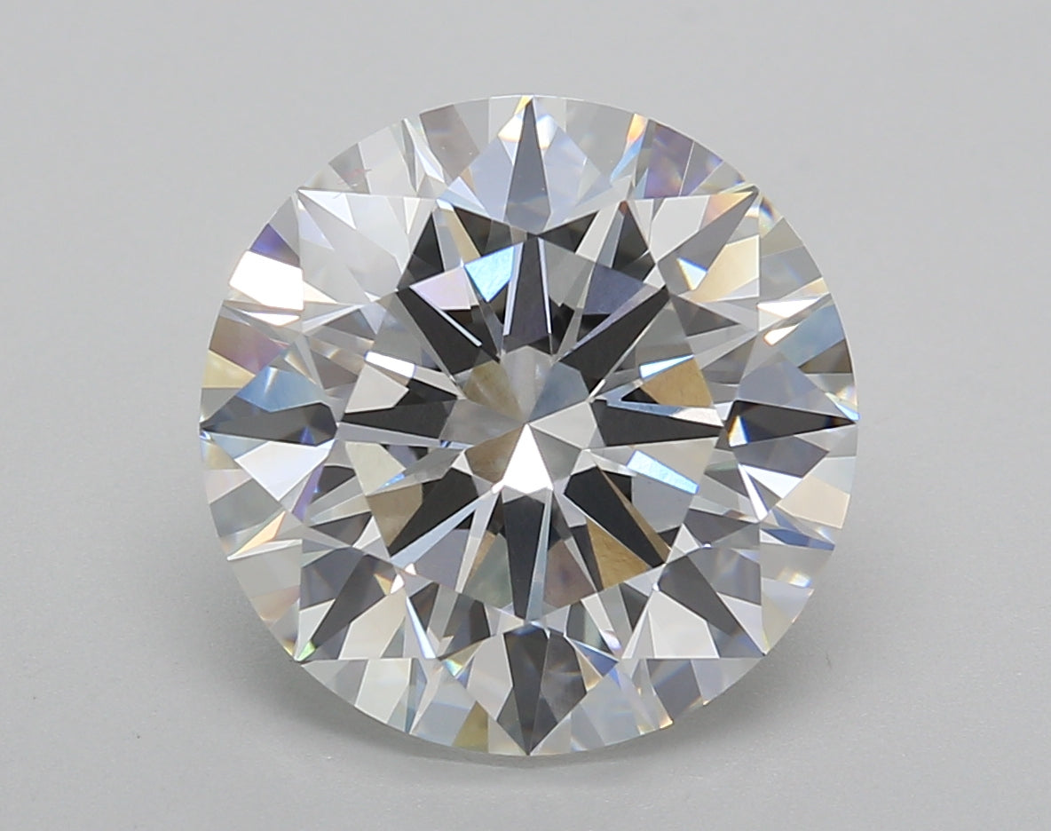 6.03 Carat Round Shaped, Ideal Cut, F Color, VVS2 Clarity, IGI Certified Lab Grown Diamond