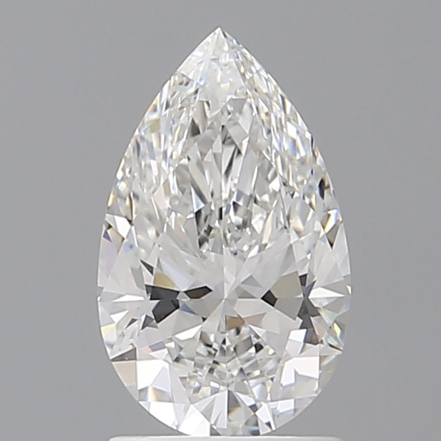 1.55 Carat Pear Shaped, Ideal Cut, E Color, VVS2 Clarity, IGI Certified Lab Grown Diamond