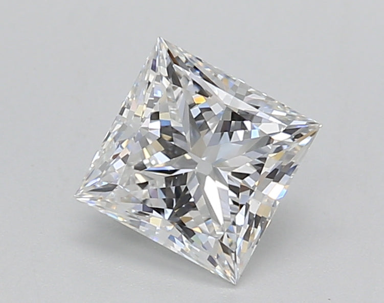1.03 Carat Princess Shaped, Ideal Cut, E Color, VVS1 Clarity, GIA Certified Lab Grown Diamond