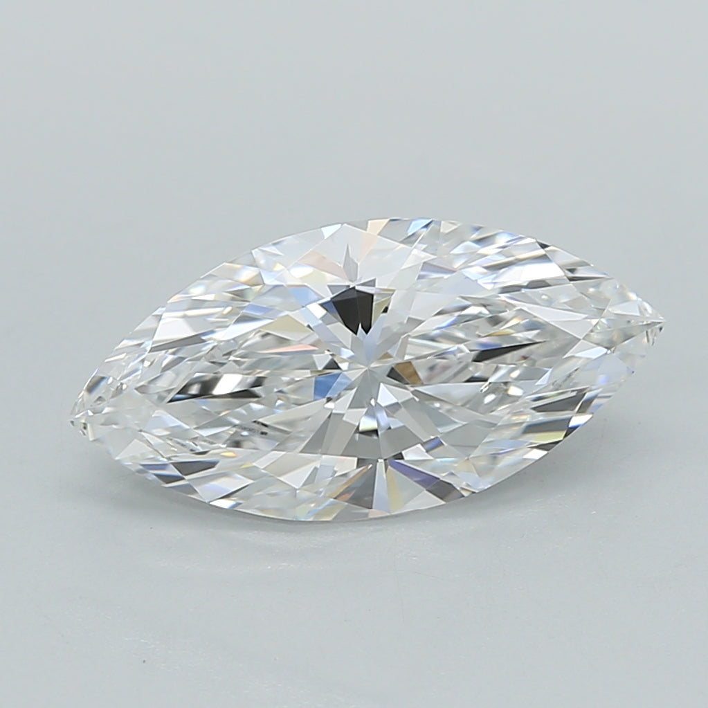 2.04 Carat Marquise Shaped, Ideal Cut, E Color, VVS1 Clarity, IGI Certified Lab Grown Diamond