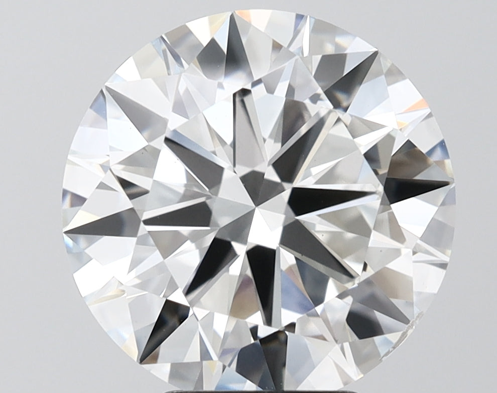 5.55 Carat Round Shaped, Excellent Cut, G Color, VS1 Clarity, IGI Certified Lab Grown Diamond