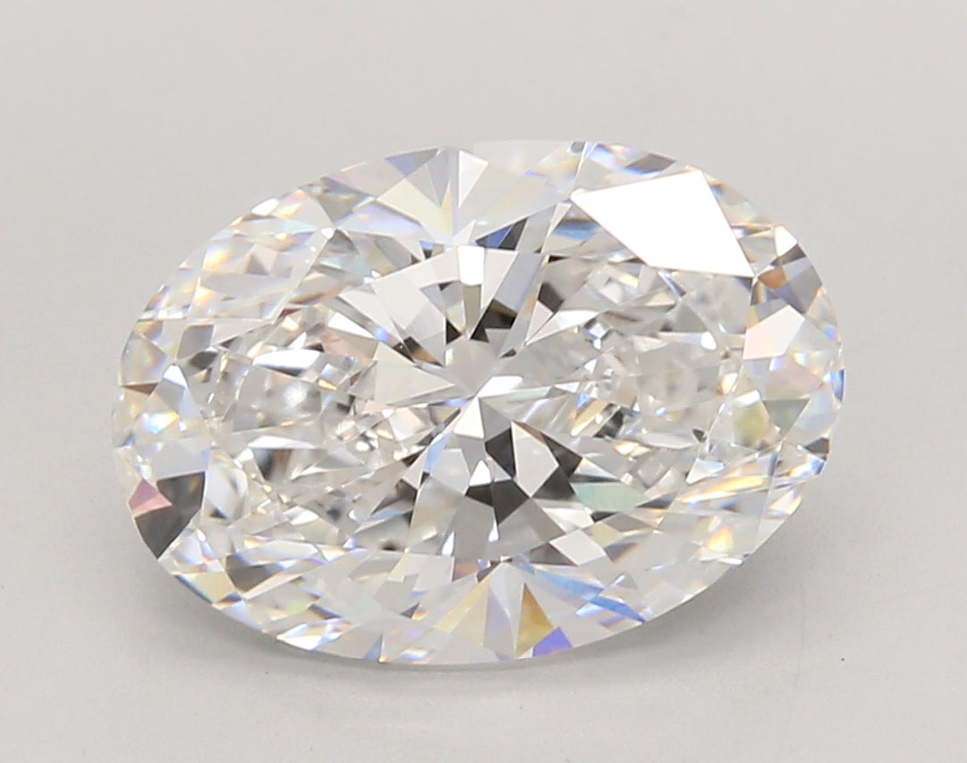 4.45 Carat Oval Shaped, Ideal Cut, E Color, VVS2 Clarity, IGI Certified Lab Grown Diamond