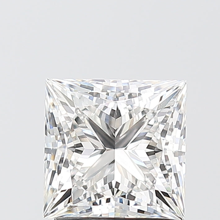 2.07 Carat Princess Shaped, Ideal Cut, E Color, VVS2 Clarity, IGI Certified Lab Grown Diamond
