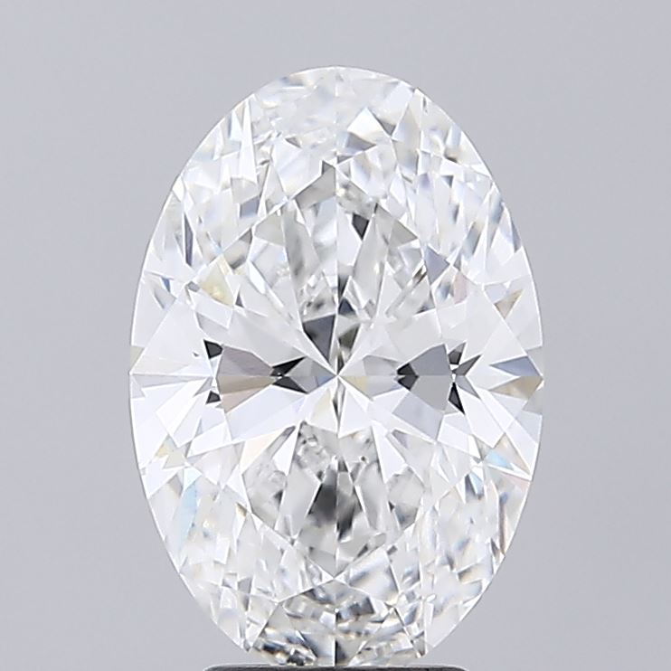 4.02 Carat Oval Shaped, Ideal Cut, E Color, VVS2 Clarity, IGI Certified Lab Grown Diamond