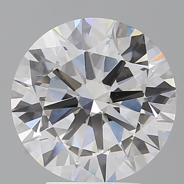 4.03 Carat Round Shaped, Excellent Cut, E Color, VVS2 Clarity, IGI Certified Lab Grown Diamond