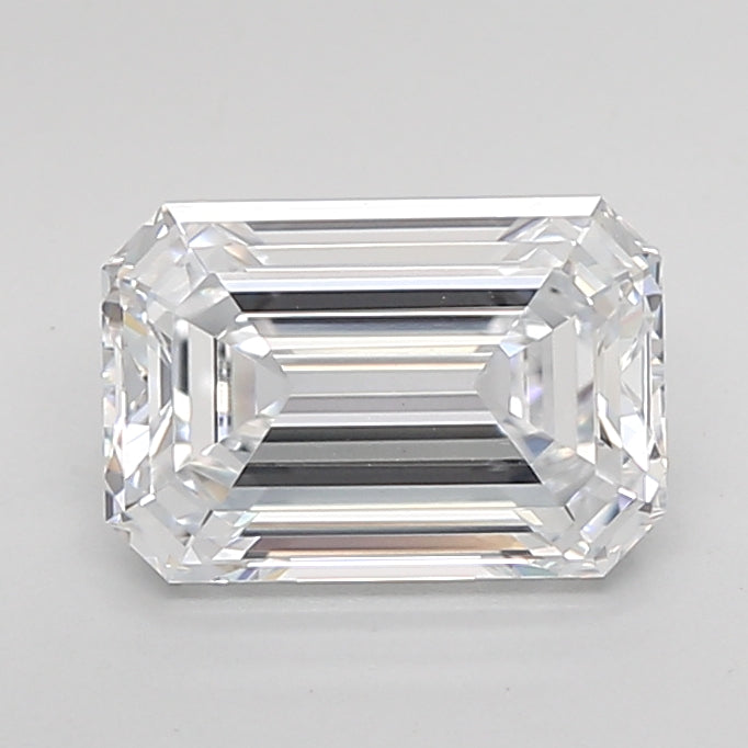 1.83 Carat Emerald Shaped, Ideal Cut, E Color, IF Clarity, IGI Certified Lab Grown Diamond