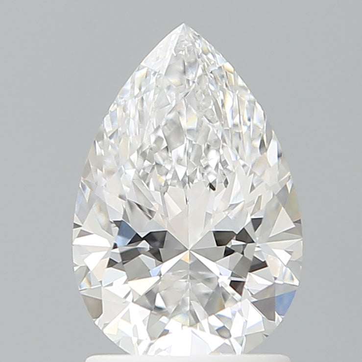 1.59 Carat Pear Shaped, Ideal Cut, E Color, VVS2 Clarity, IGI Certified Lab Grown Diamond