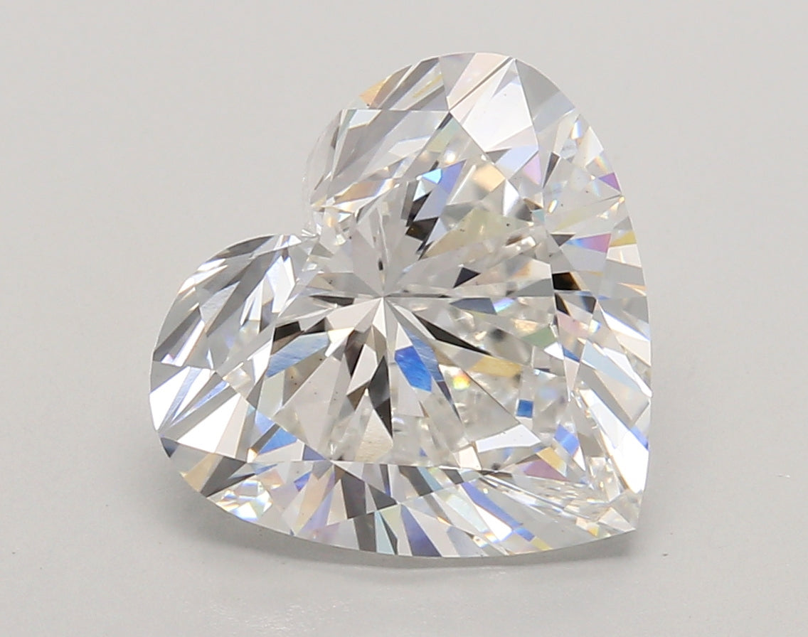 4.72 Carat Heart Shaped, Ideal Cut, E Color, VS1 Clarity, IGI Certified Lab Grown Diamond