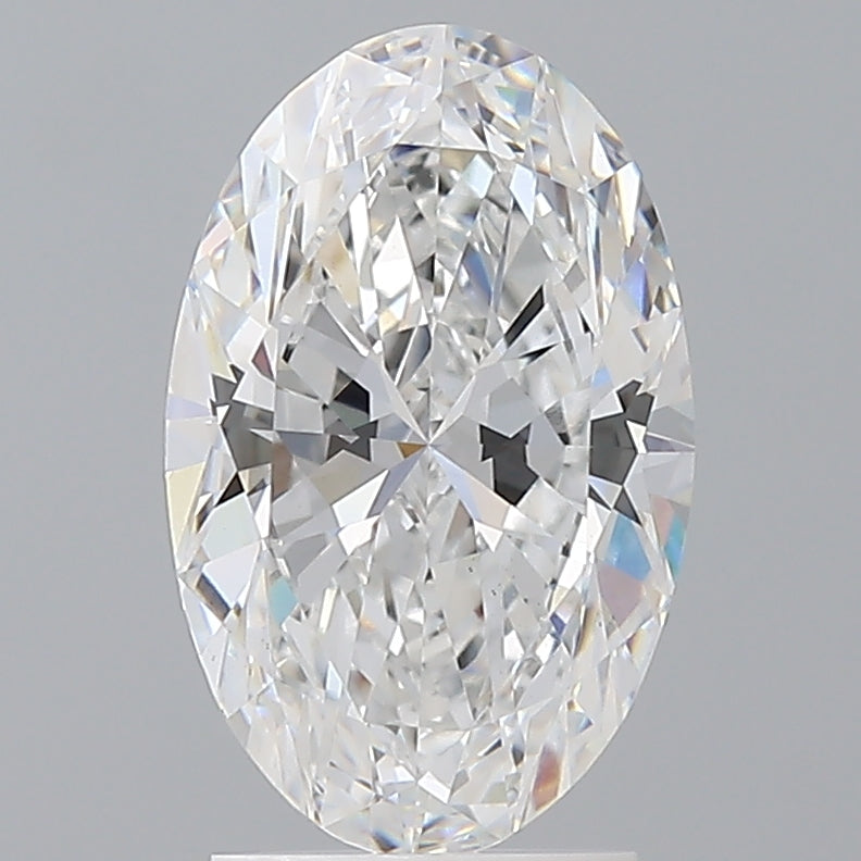 2.60 Carat Oval Shaped, Ideal Cut, D Color, VS1 Clarity, IGI Certified Lab Grown Diamond