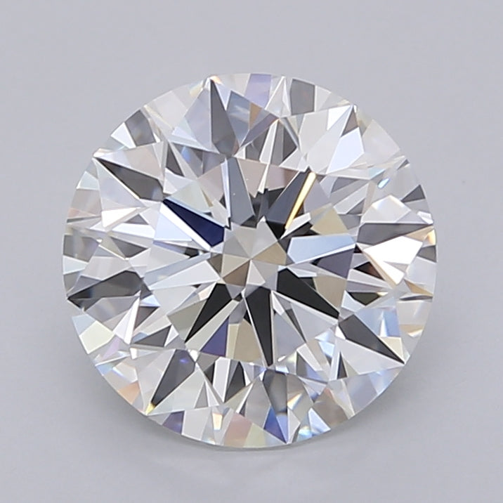 3.03 Carat Round Shaped, Ideal Cut, E Color, VVS2 Clarity, IGI Certified Lab Grown Diamond