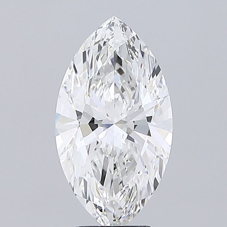 4.04 Carat Marquise Shaped, Ideal Cut, F Color, VVS2 Clarity, IGI Certified Lab Grown Diamond