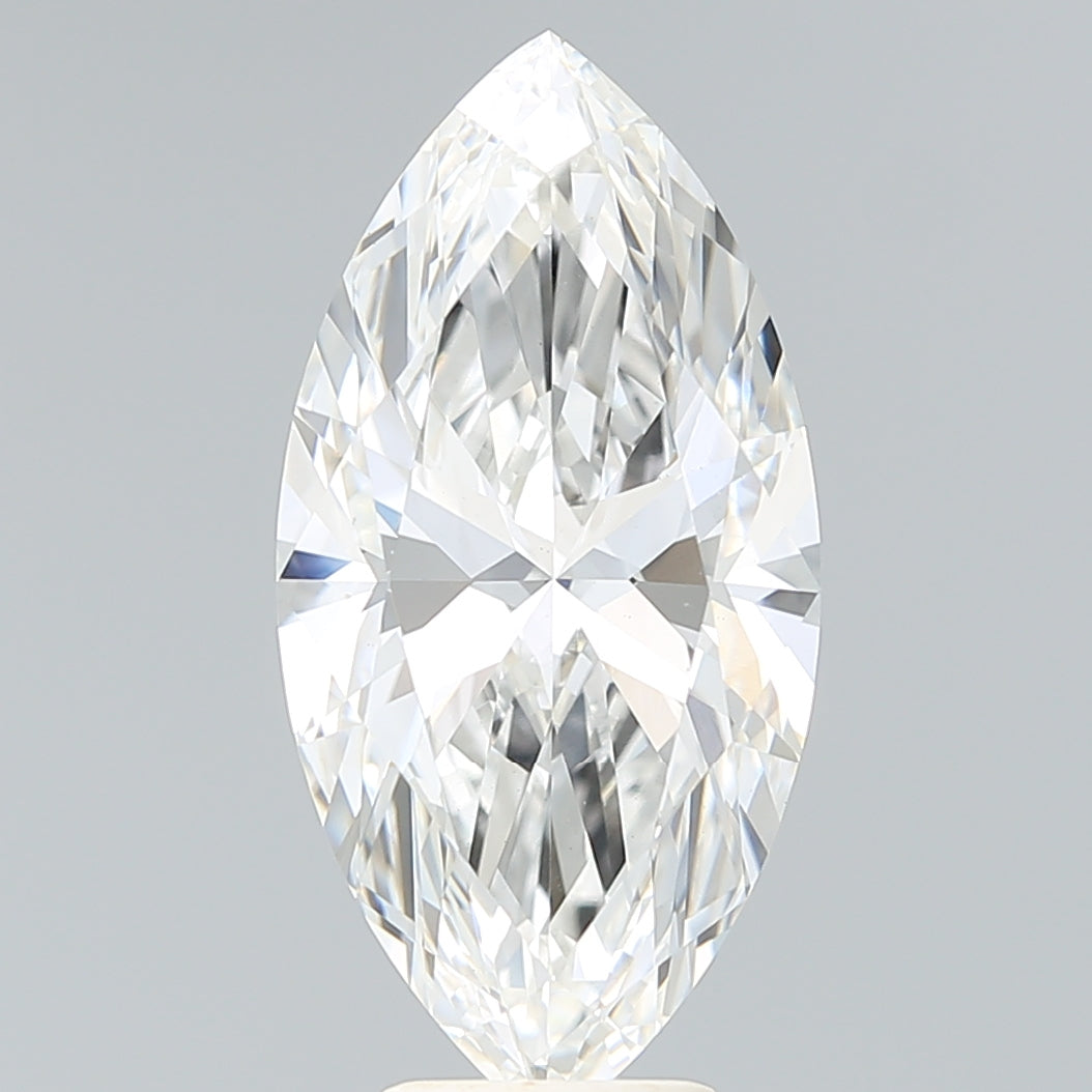 5.61 Carat Marquise Shaped, Ideal Cut, F Color, VS1 Clarity, IGI Certified Lab Grown Diamond