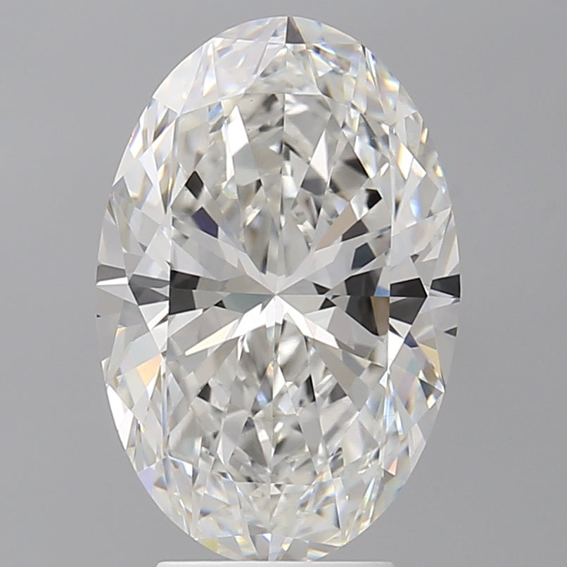 4.57 Carat Oval Shaped, Ideal Cut, E Color, VVS2 Clarity, IGI Certified Lab Grown Diamond