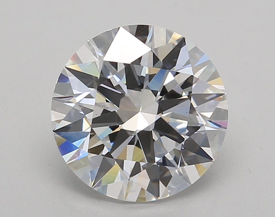 2.60 Carat Round Shaped, Excellent Cut, E Color, VS1 Clarity, IGI Certified Lab Grown Diamond