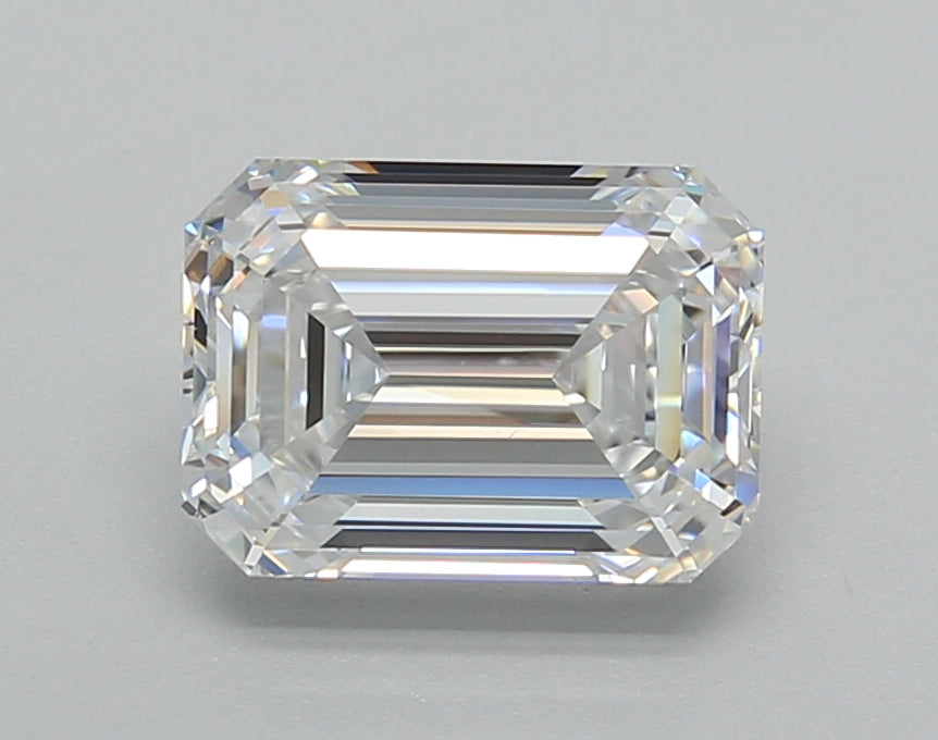 2.01 Carat Emerald Shaped, Excellent Cut, D Color, VS1 Clarity, IGI Certified Lab Grown Diamond