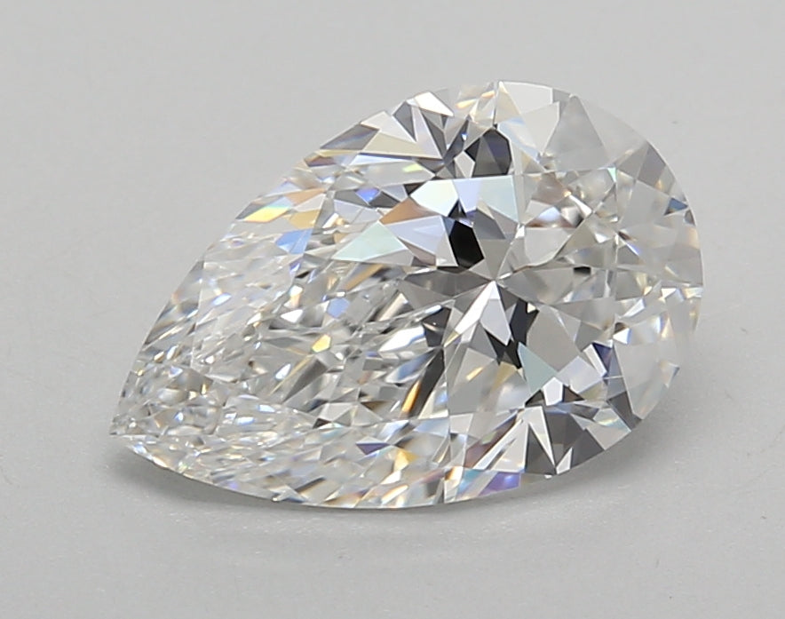 2.01 Carat Pear Shaped, Excellent Cut, E Color, VS1 Clarity, IGI Certified Lab Grown Diamond
