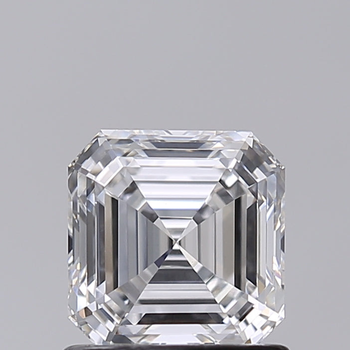 1.02 Carat Asscher Shaped, Very Good Cut, E Color, VVS2 Clarity, IGI Certified Lab Grown Diamond