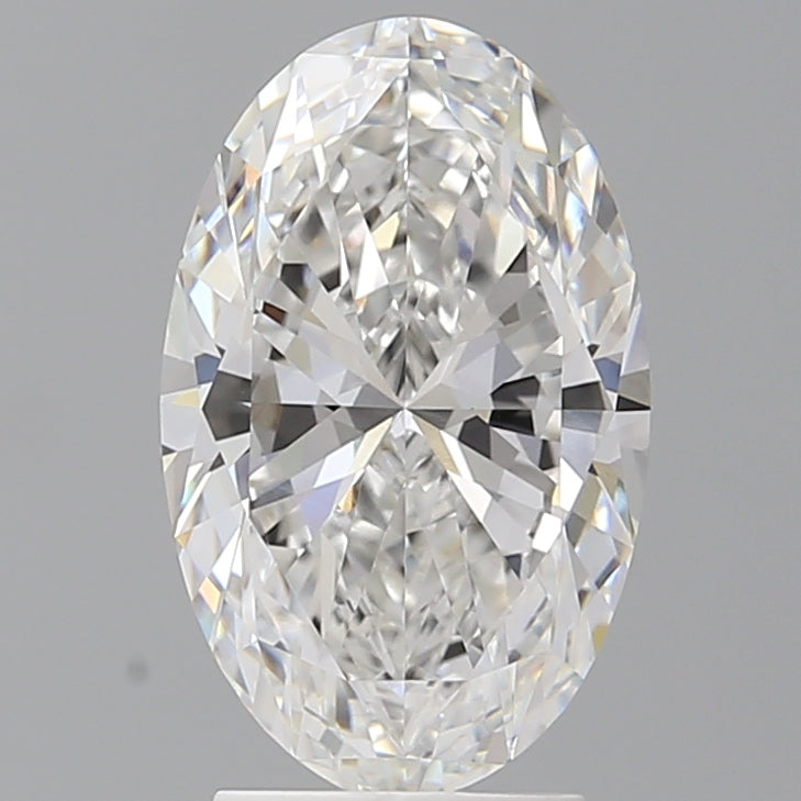 3.04 Carat Oval Shaped, Excellent Cut, E Color, VVS2 Clarity, IGI Certified Lab Grown Diamond