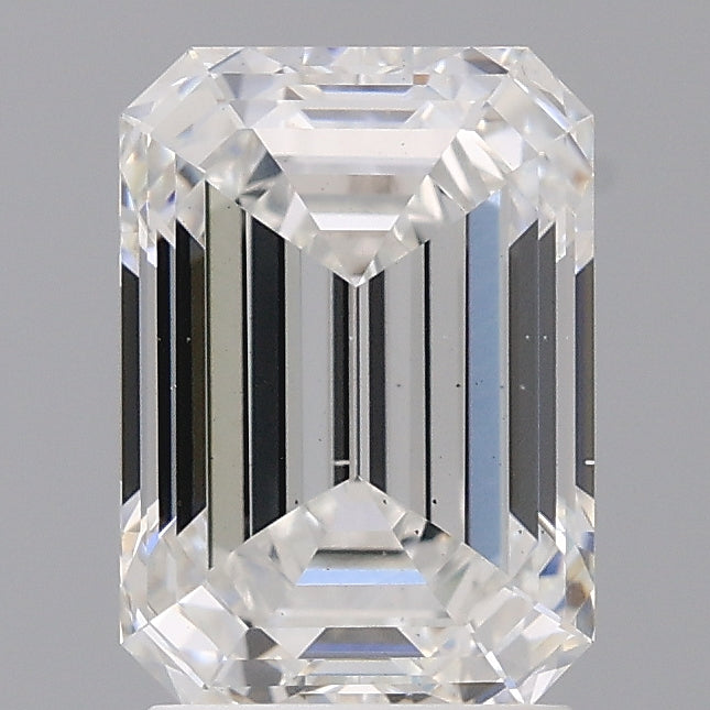2.58 Carat Emerald Shaped, Ideal Cut, E Color, VS2 Clarity, IGI Certified Lab Grown Diamond