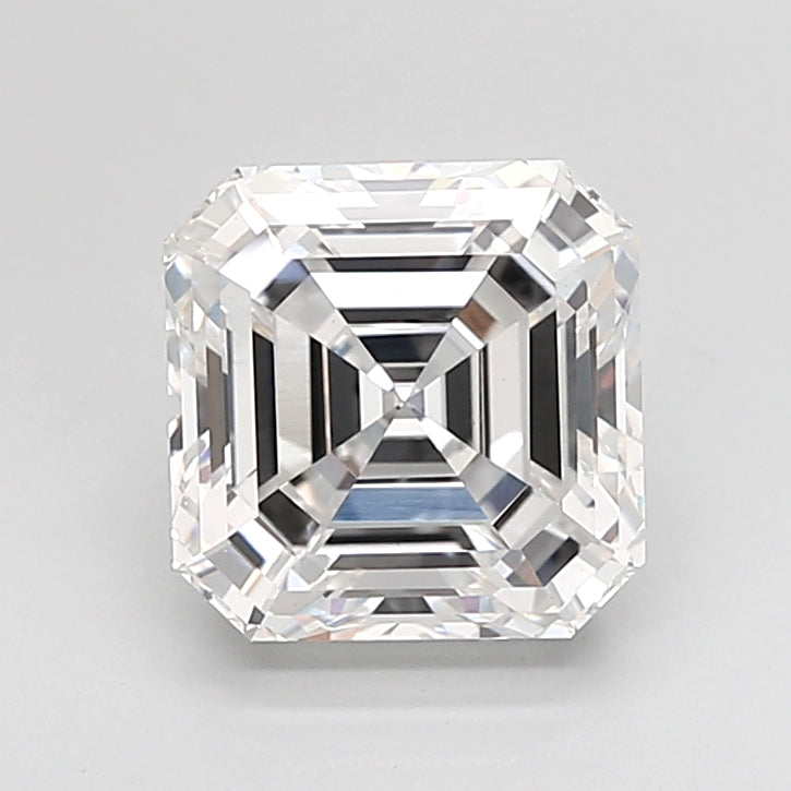 3.07 Carat Asscher Shaped, Ideal Cut, E Color, VVS2 Clarity, IGI Certified Lab Grown Diamond
