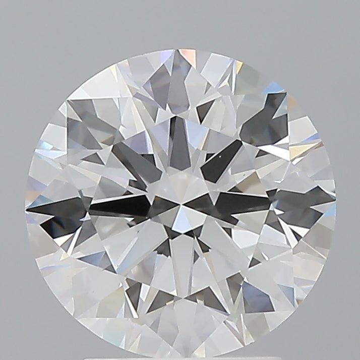 3.07 Carat Round Shaped, Ideal Cut, E Color, VVS2 Clarity, IGI Certified Lab Grown Diamond