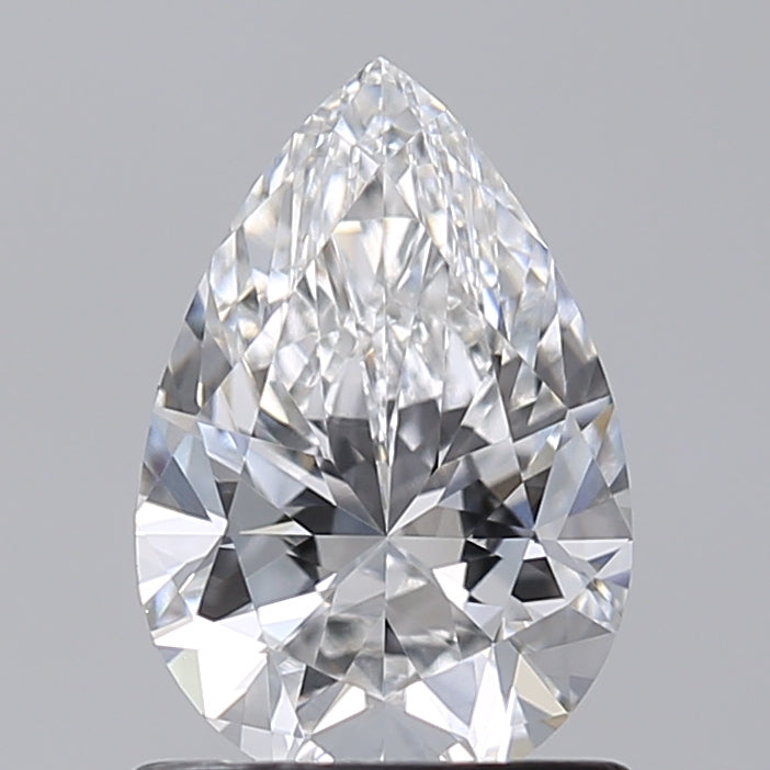 1.00 Carat Pear Shaped, Excellent Cut, E Color, VVS2 Clarity, IGI Certified Lab Grown Diamond