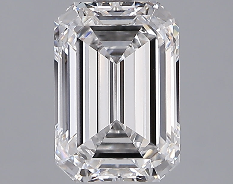 2.03 Carat Emerald Shaped, Ideal Cut, D Color, VVS2 Clarity, IGI Certified Lab Grown Diamond