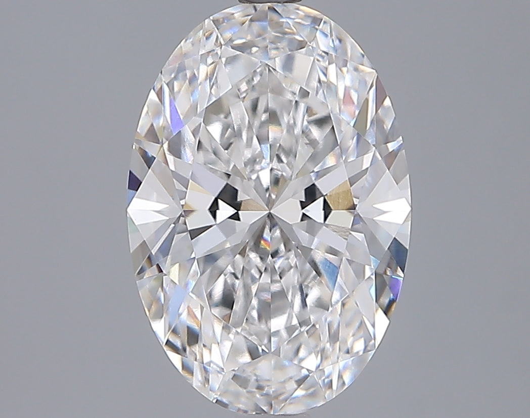 3.04 Carat Oval Shaped, Ideal Cut, D Color, VVS1 Clarity, IGI Certified Lab Grown Diamond