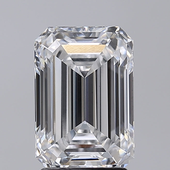 2.72 Carat Emerald Shaped, Excellent Cut, D Color, VVS2 Clarity, IGI Certified Lab Grown Diamond