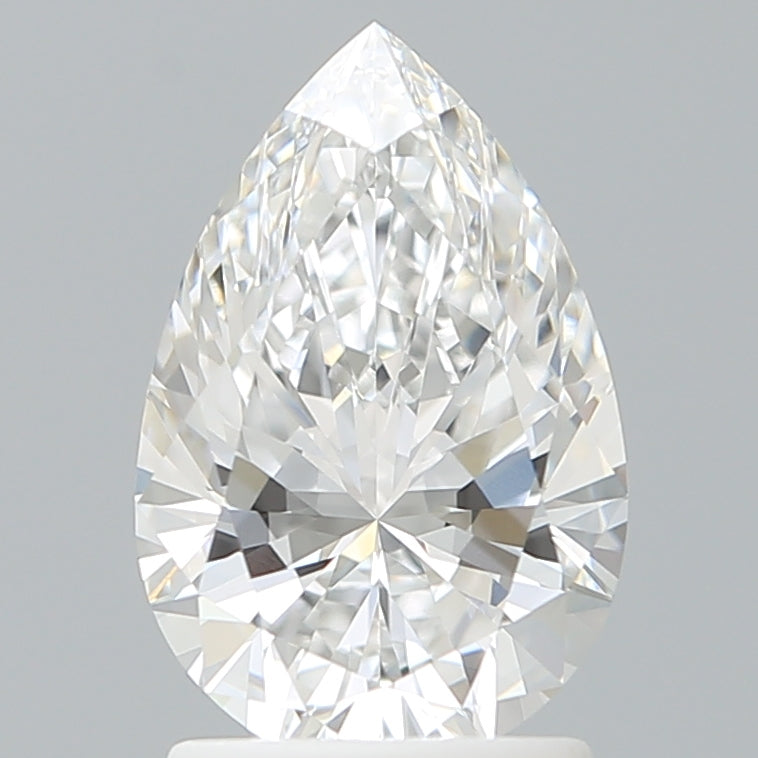 1.77 Carat Pear Shaped, Ideal Cut, E Color, VVS2 Clarity, IGI Certified Lab Grown Diamond