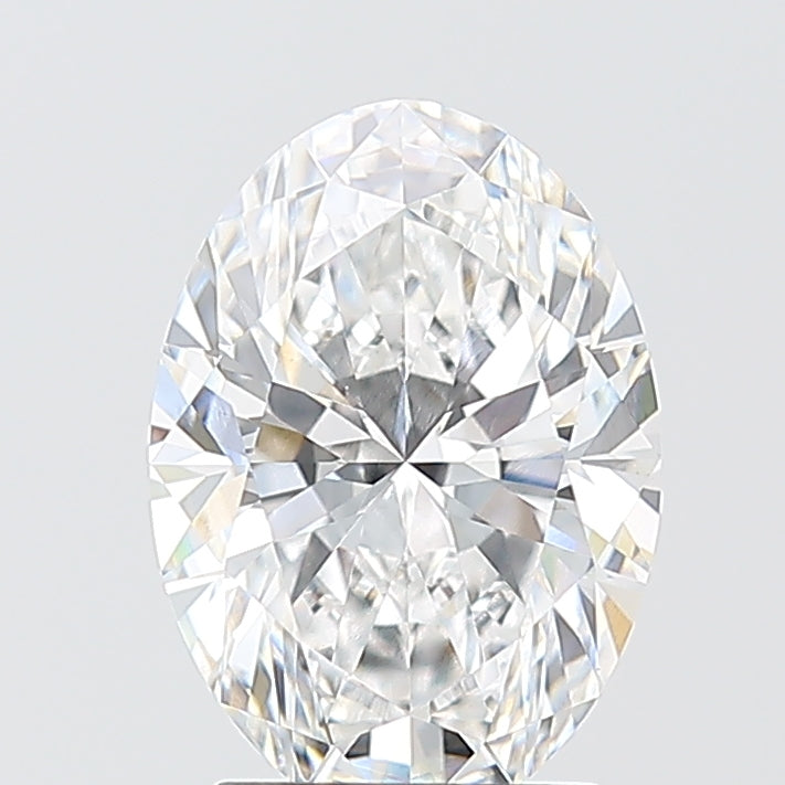 2.07 Carat Oval Shaped, Ideal Cut, D Color, VVS2 Clarity, IGI Certified Lab Grown Diamond