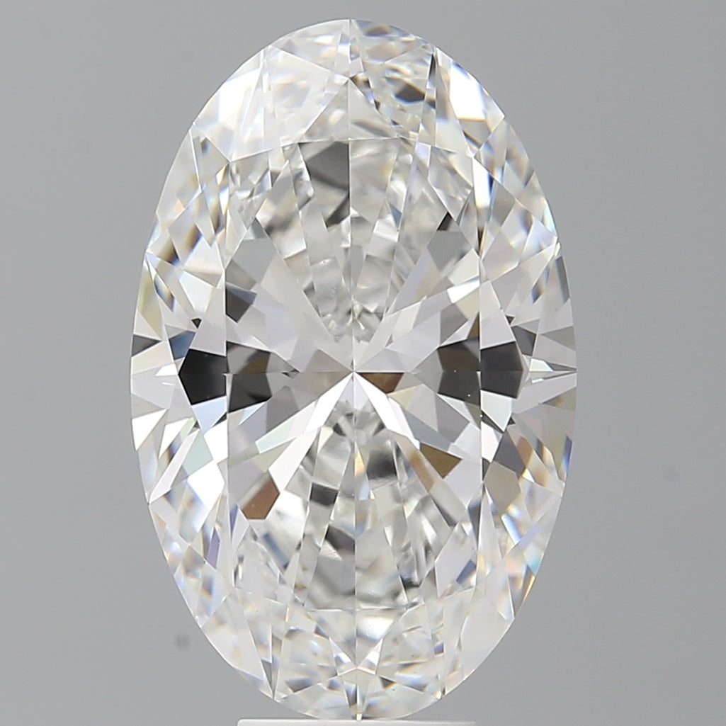 8.09 Carat Oval Shaped, Ideal Cut, F Color, VVS2 Clarity, IGI Certified Lab Grown Diamond