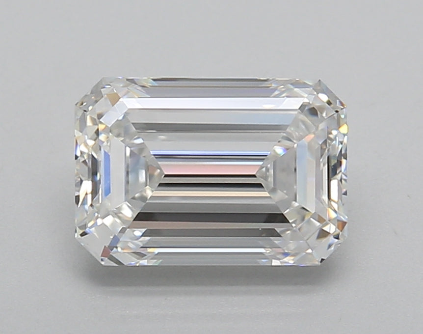 2.01 Carat Emerald Shaped, Very Good Cut, E Color, VVS2 Clarity, IGI Certified Lab Grown Diamond