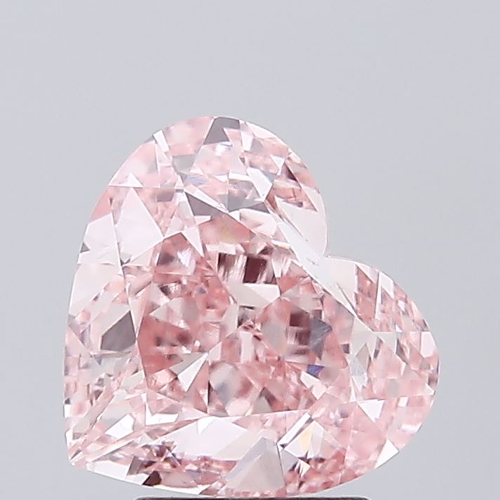3.00 Carat Heart Shaped, Excellent Cut, VVS2 Clarity, IGI Certified Lab Grown Diamond
