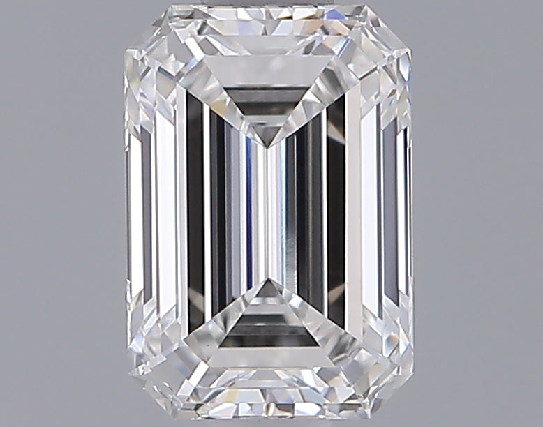 1.28 Carat Emerald Shaped, Ideal Cut, F Color, VVS2 Clarity, IGI Certified Lab Grown Diamond