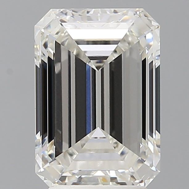 3.43 Carat Emerald Shaped, Ideal Cut, F Color, VVS2 Clarity, IGI Certified Lab Grown Diamond