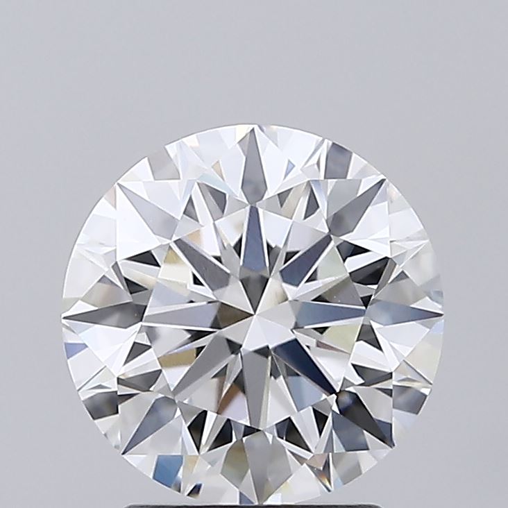 2.16 Carat Round Shaped, Ideal Cut, D Color, VVS2 Clarity, IGI Certified Lab Grown Diamond
