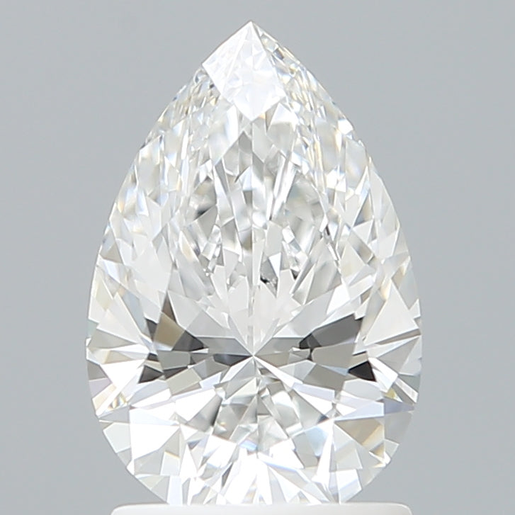 1.55 Carat Pear Shaped, Ideal Cut, E Color, VVS2 Clarity, IGI Certified Lab Grown Diamond