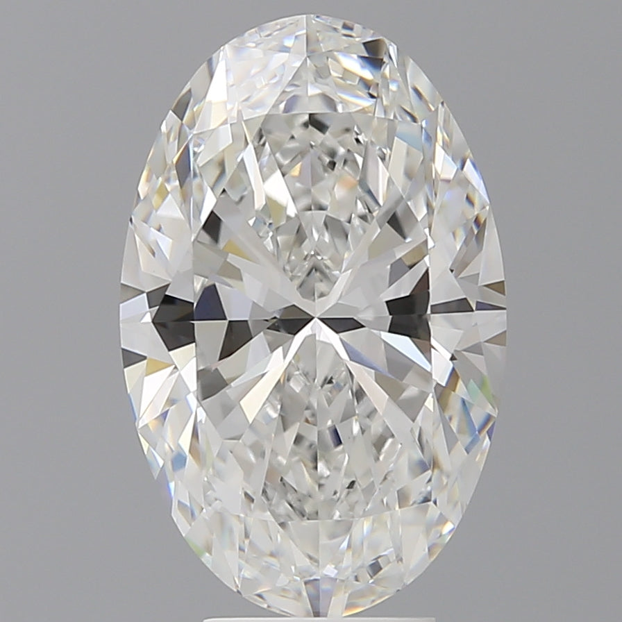 6.09 Carat Oval Shaped, Ideal Cut, F Color, VVS2 Clarity, IGI Certified Lab Grown Diamond
