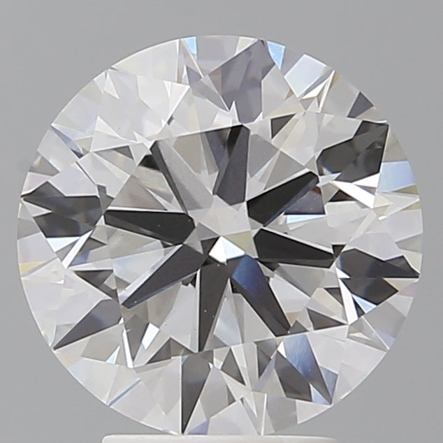4.04 Carat Round Shaped, Ideal Cut, E Color, VVS2 Clarity, IGI Certified Lab Grown Diamond