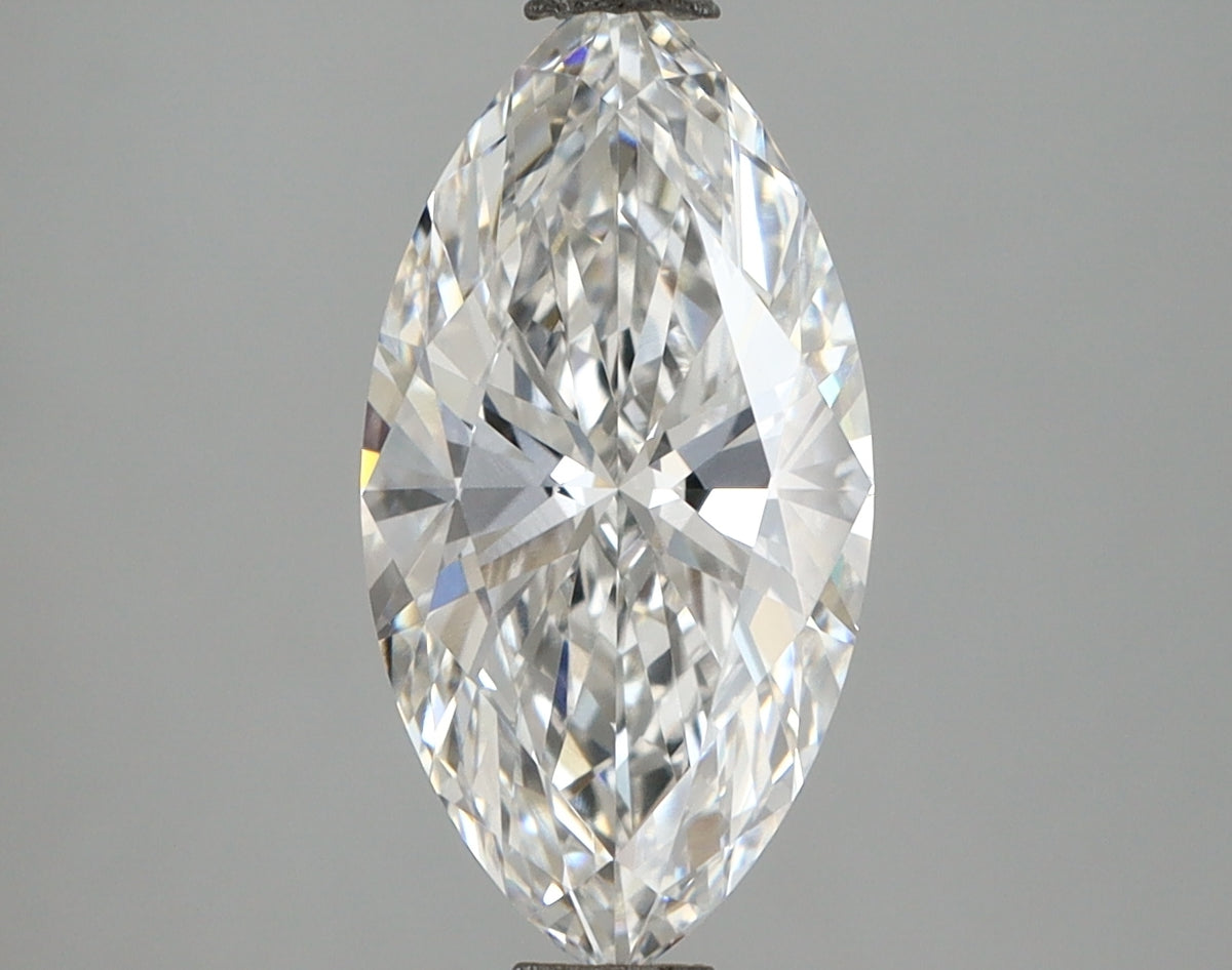 2.25 Carat Marquise Shaped, Ideal Cut, E Color, VVS1 Clarity, IGI Certified Lab Grown Diamond