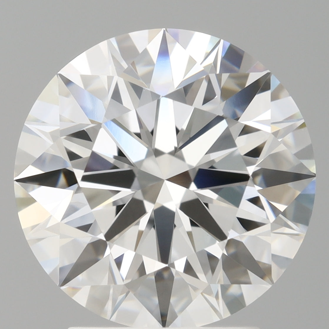 3.05 Carat Round Shaped, Ideal Cut, F Color, VVS2 Clarity, IGI Certified Lab Grown Diamond