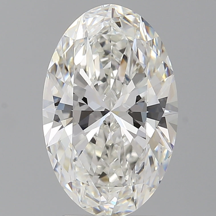 3.59 Carat Oval Shaped, Ideal Cut, F Color, VVS2 Clarity, IGI Certified Lab Grown Diamond