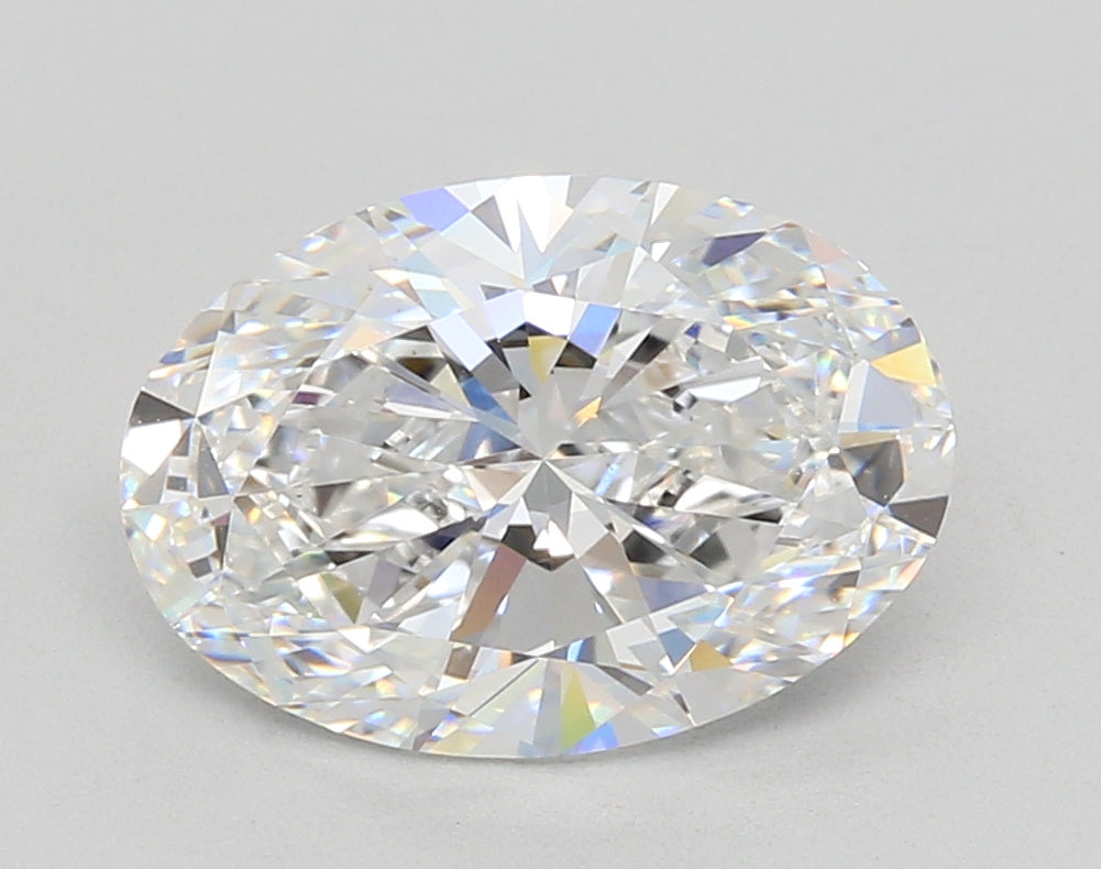 3.40 Carat Oval Shaped, Excellent Cut, D Color, VS1 Clarity, IGI Certified Lab Grown Diamond