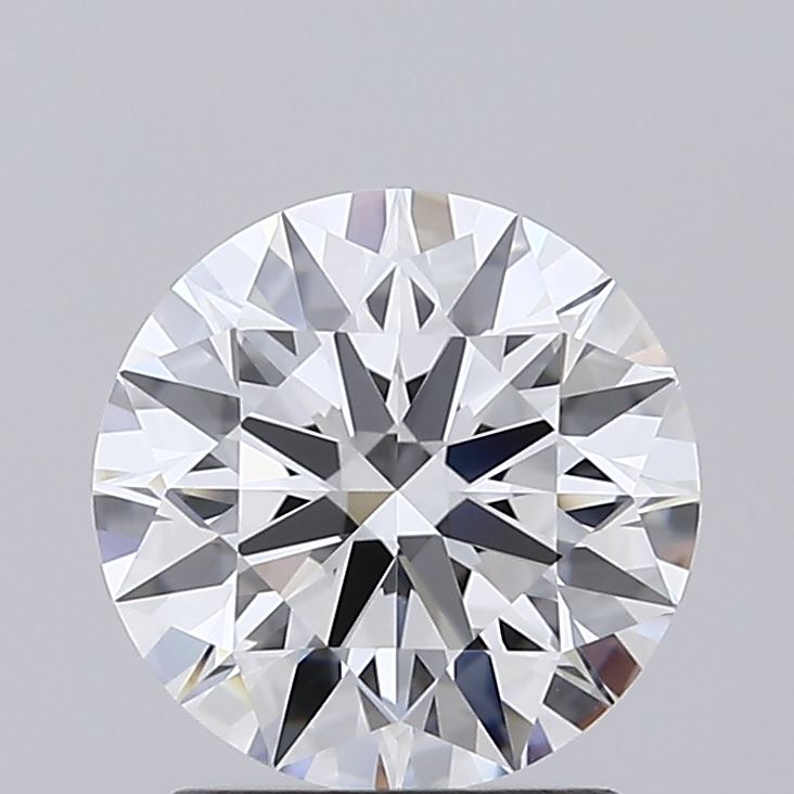 1.57 Carat Round Shaped, Ideal Cut, D Color, VVS2 Clarity, IGI Certified Lab Grown Diamond