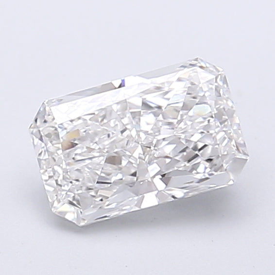 0.95 Carat Radiant Shaped, Very Good Cut, D Color, VVS2 Clarity, IGI Certified Lab Grown Diamond